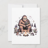 Sasquatch Holding-Blume Mitteilungskarte (Rückseite)
