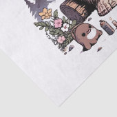 Sasquatch Holding-Blume Seidenpapier (Detail)