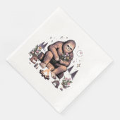 Sasquatch Holding-Blume Serviette (Ecke)