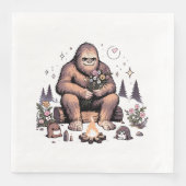 Sasquatch Holding-Blume Serviette (Vorderseite)