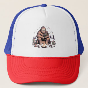Sasquatch Holding-Blume Truckerkappe