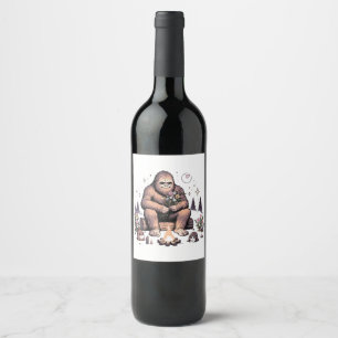 Sasquatch Holding-Blume Weinetikett