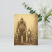Sasquatch-Holzfäller-Postkarte Postkarte (Stehend Vorderseite)