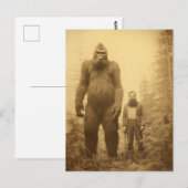 Sasquatch-Holzfäller-Postkarte Postkarte (Vorne/Hinten)