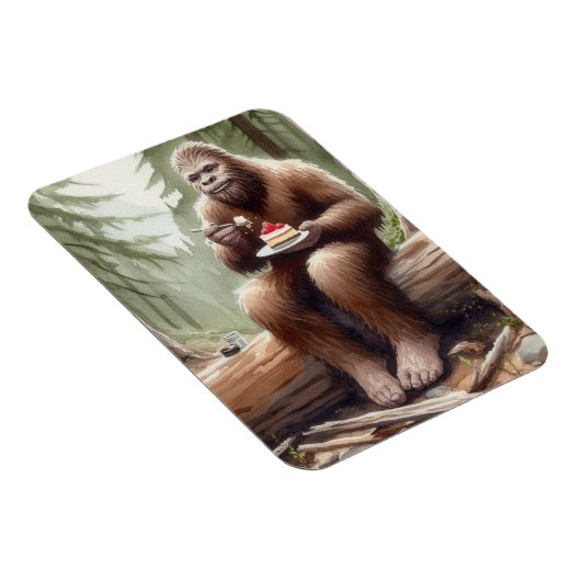 Sasquatch im Mosswald mit Käsekuchen Magnet (Rechte Seite)