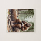 Sasquatch im Mosswald mit Käsekuchen Puzzle (Horizontal)