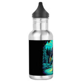 Sasquatch im Wald Ai Art Edelstahlflasche (Links)