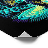 Sasquatch im Wald Ai Art Poster (Ecke)