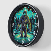 Sasquatch im Wald Ai Kunst Uhr (Winkel)