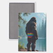 Sasquatch in Blüte Magnet (Vorderseite/Rückseite)