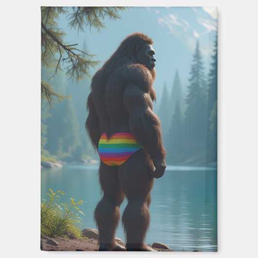 Sasquatch in Blüte Magnet (Vorderseite)