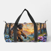 Sasquatch in Floral Mountain valley Duffle Bag (Vorderseite)