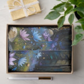  Sasquatch in Floral Mountain valley Seidenpapier (Geschenk)