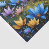  Sasquatch in Floral Mountain valley Seidenpapier (Ausschnitt)