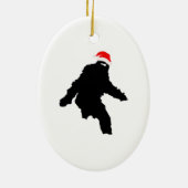 Sasquatch Klaus Keramik Ornament (Hinten)