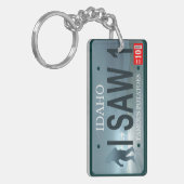 Sasquatch-Lizenzplatte Schlüsselanhänger (Vorderseite links)