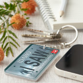 Sasquatch-Lizenzplatte Schlüsselanhänger (Vorderseite rechts)