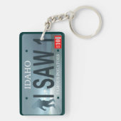 Sasquatch-Lizenzplatte Schlüsselanhänger (Rückseite)