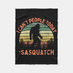 Sasquatch Lustig Ich kann Leute heute beim Wandern Fleecedecke
