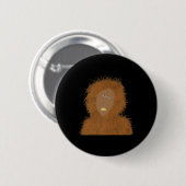 Sasquatch Lustiger Junge Erstellte Kunst Bigfoot K Button (Vorne & Hinten)