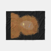 Sasquatch lustiger Junge hat Kunst Bigfoot Konvent Fleecedecke (Vorderseite (Horizontal))