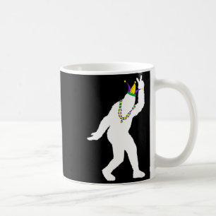 Sasquatch-Maskerade Mardi Gras Bigfoot-Gläubiger Kaffeetasse