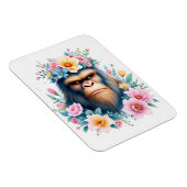 Sasquatch mit Blumenkrone Magnet (Rechte Seite)