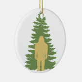 Sasquatch mit Zedern-Ornament Keramik Ornament (Rechts)