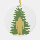 Sasquatch mit Zedern-Ornament Keramik Ornament (Vorne)
