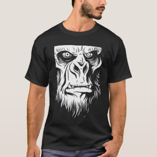 Sasquatch Moderne Schwarze Kunst Trendy Illustrati T-Shirt