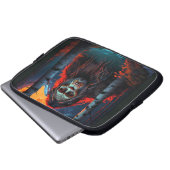 Sasquatch Moonlit Hunt Laptopschutzhülle (Vorne Knopf)