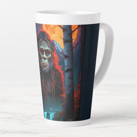 Sasquatch Moonlit Hunt Milchtasse (Rechte Ecke)