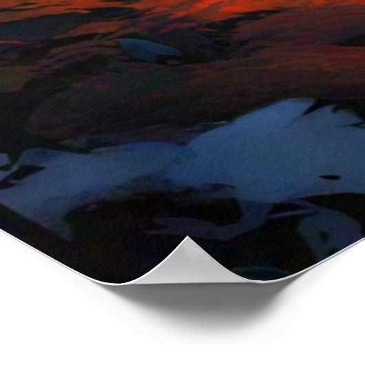 Sasquatch Moonlit Hunt Poster (Ecke)