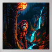 Sasquatch Moonlit Hunt Poster (Vorne)