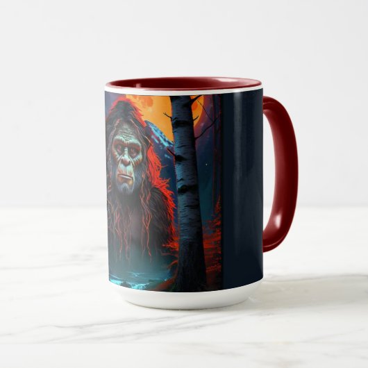 Sasquatch Moonlit Hunt Tasse (VorderseiteRechts)