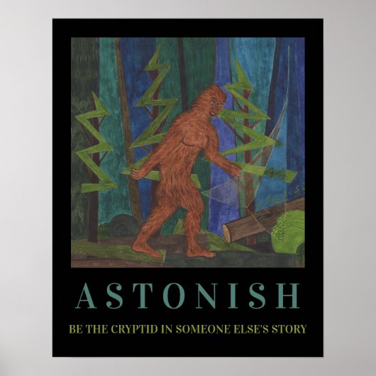 Sasquatch Motivierend Poster (Vorne)