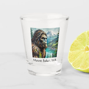 Sasquatch Mount Baker, WA Schnapsglas