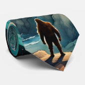 Sasquatch Mountains und Wald farbenfrohe Landschaf Krawatte (Gerollt)