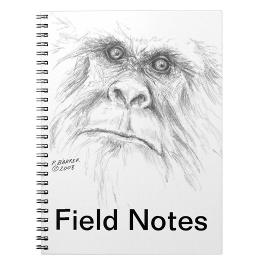 Sasquatch Notizbuch Notizblock (Vorderseite)