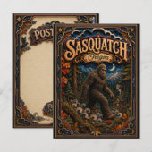 Sasquatch Oregon Popcut Legenden Postkarte (Vorne/Hinten)