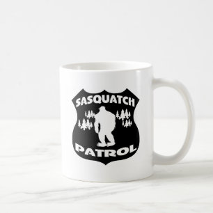 Sasquatch Patrouillen-WaldAbzeichen Kaffeetasse