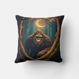 Sasquatch Peeking Throw Kissen