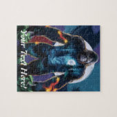 Sasquatch personalialize Name Text Bigfoot Puzzle (Horizontal)