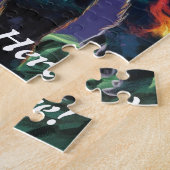 Sasquatch personalialize Name Text Bigfoot Puzzle (Seite)