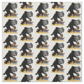 Sasquatch Pirate Schatztruhe Stoff (Muster)