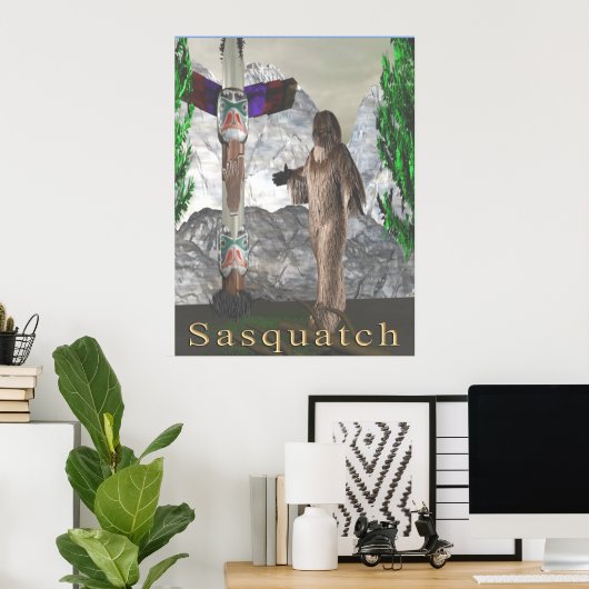 Sasquatch-Poster Poster (Heimbüro)