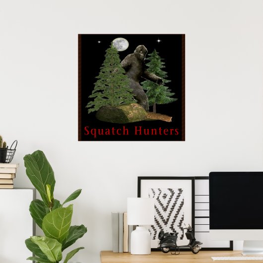 Sasquatch-Poster Poster (Heimbüro)
