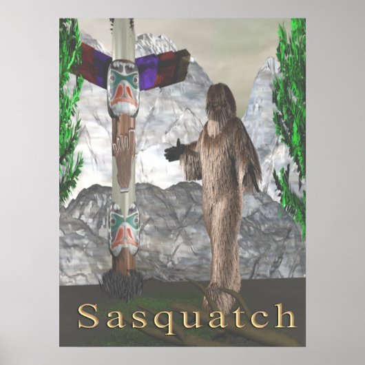 Sasquatch-Poster Poster (Vorne)