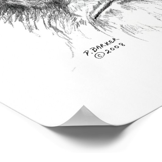 Sasquatch Prints Poster (Ecke)