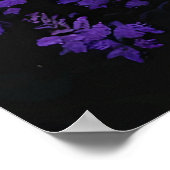 Sasquatch Rainbow Mountain Moon Wall Clock Poster (Ecke)